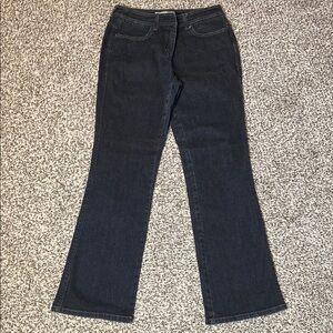 Chico's Platinum Pavee Black Flare Wide Leg Jeans